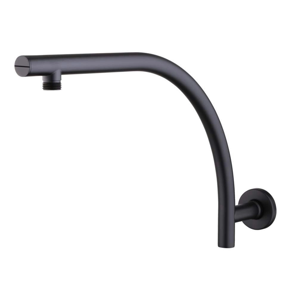 Oliveri Rome Shower Arm Round Matte Black RO0008MB