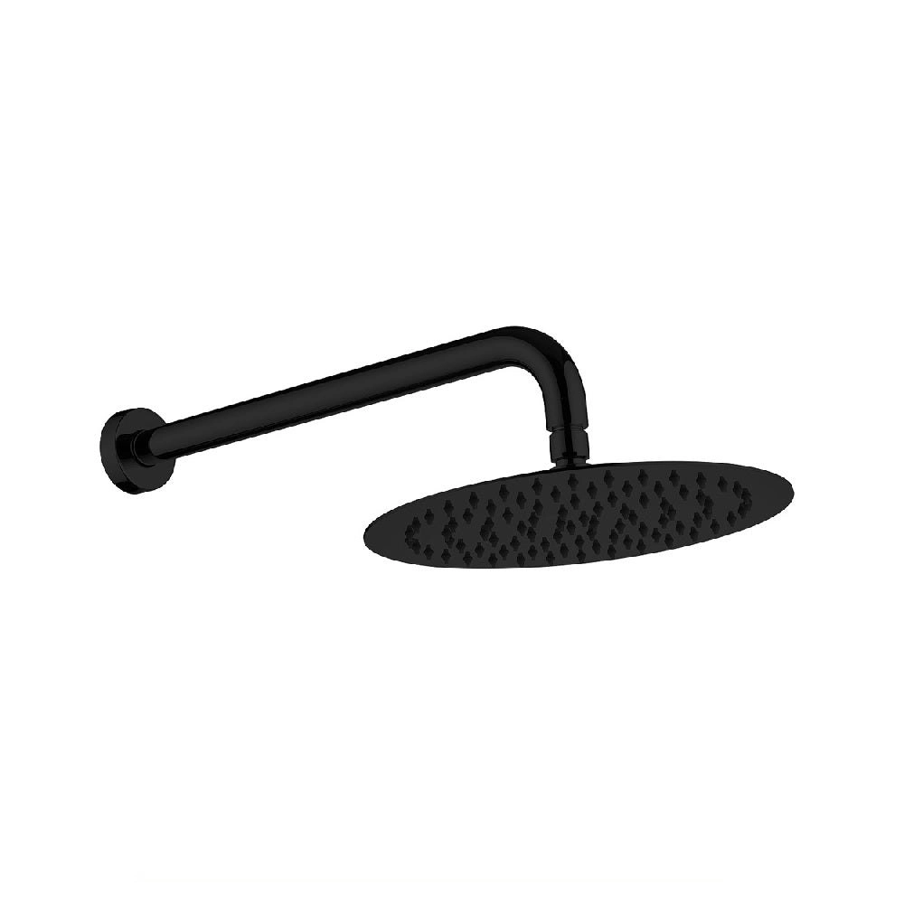 Fienza Kaya Shower Arm Set Matte Black 411125B-B