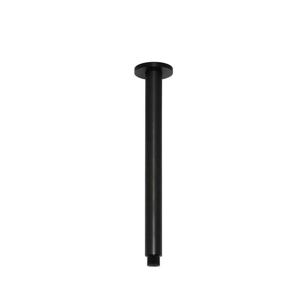 Meir Round Ceiling Shower Arm 300mm Matte Black MA07-300