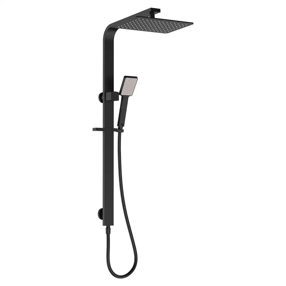 Fienza Koko Deluxe Twin Shower Matte Black 455117B