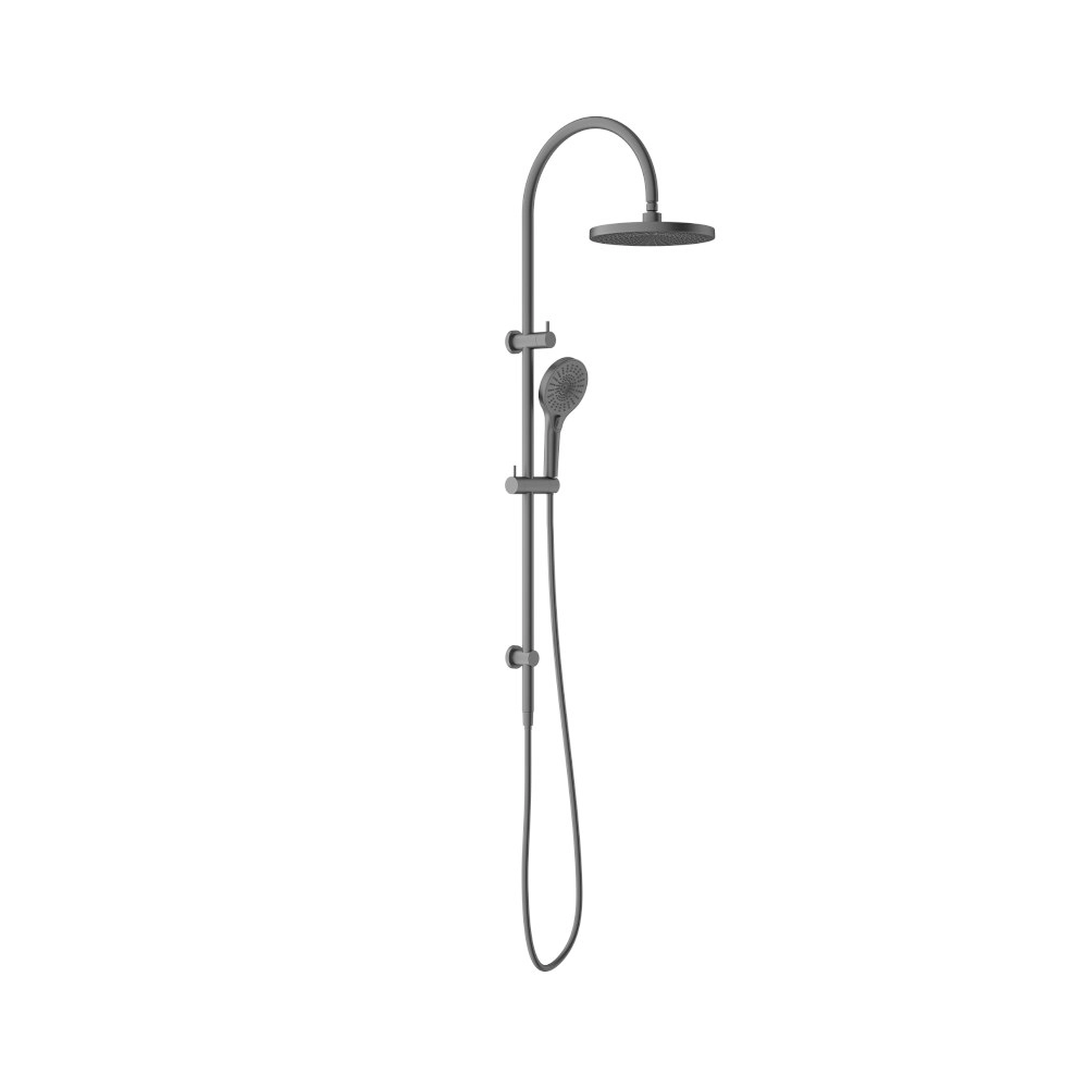 Nero Mecca Twin Shower With Shower Gun Metal NR221905eGM