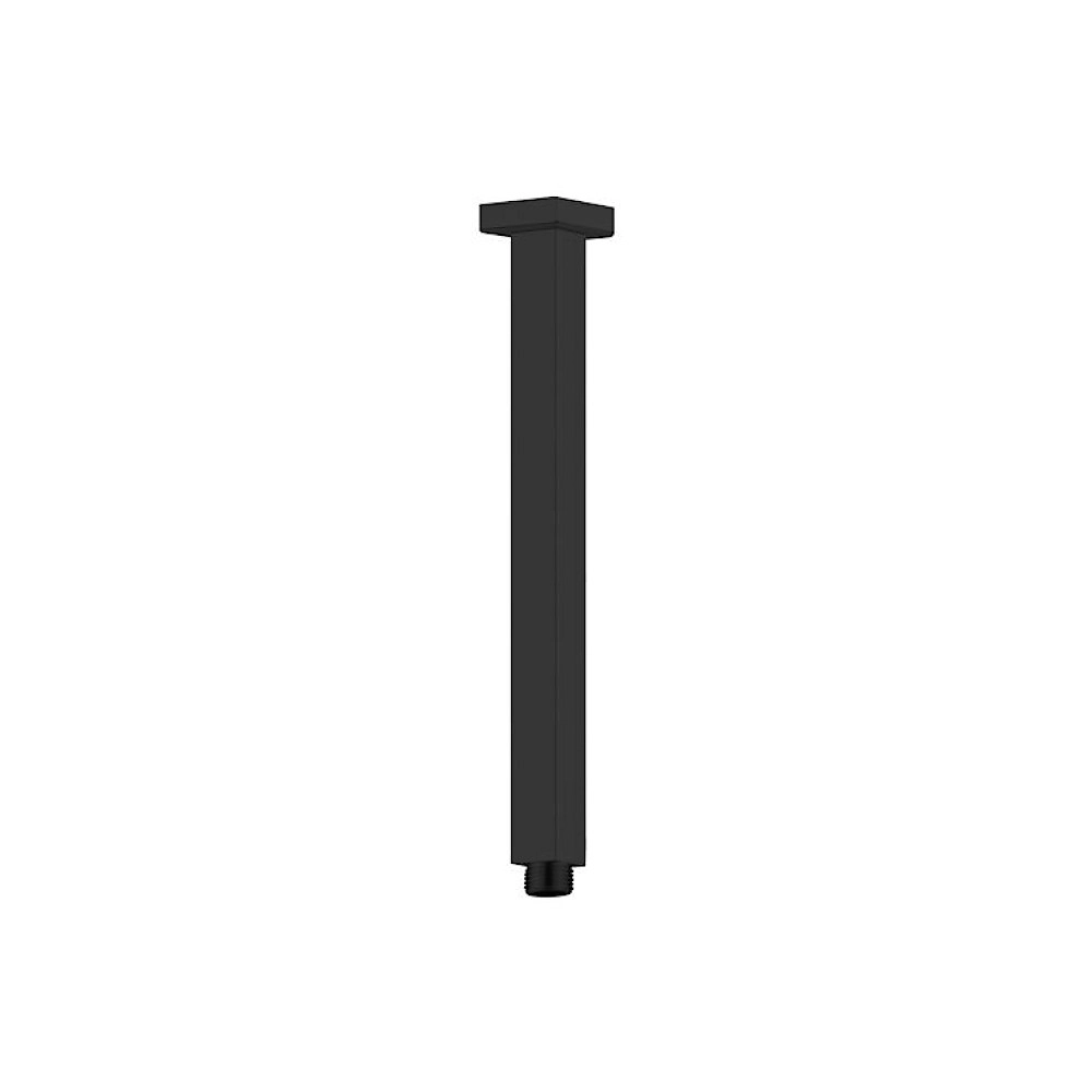 Nero Square Ceiling Arm 300mm Length Matte Black NR504300MB