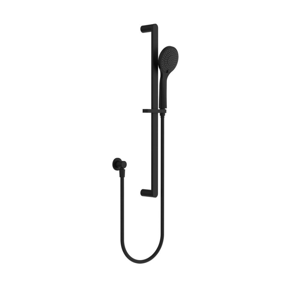 Nero Bianca Shower Rail With Air Shower Matte Black NR30802MB