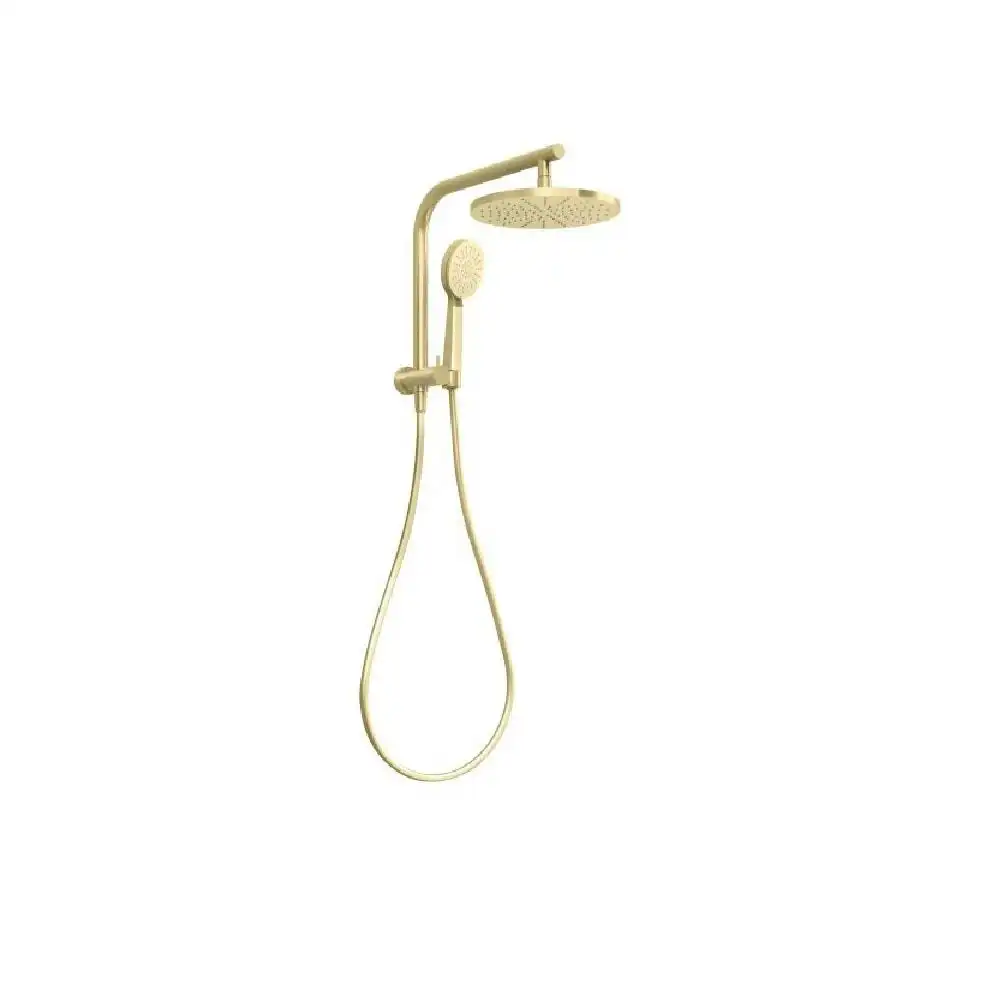 Phoenix Vivid Slimline Compact Twin Shower Brushed Gold VS6510-12