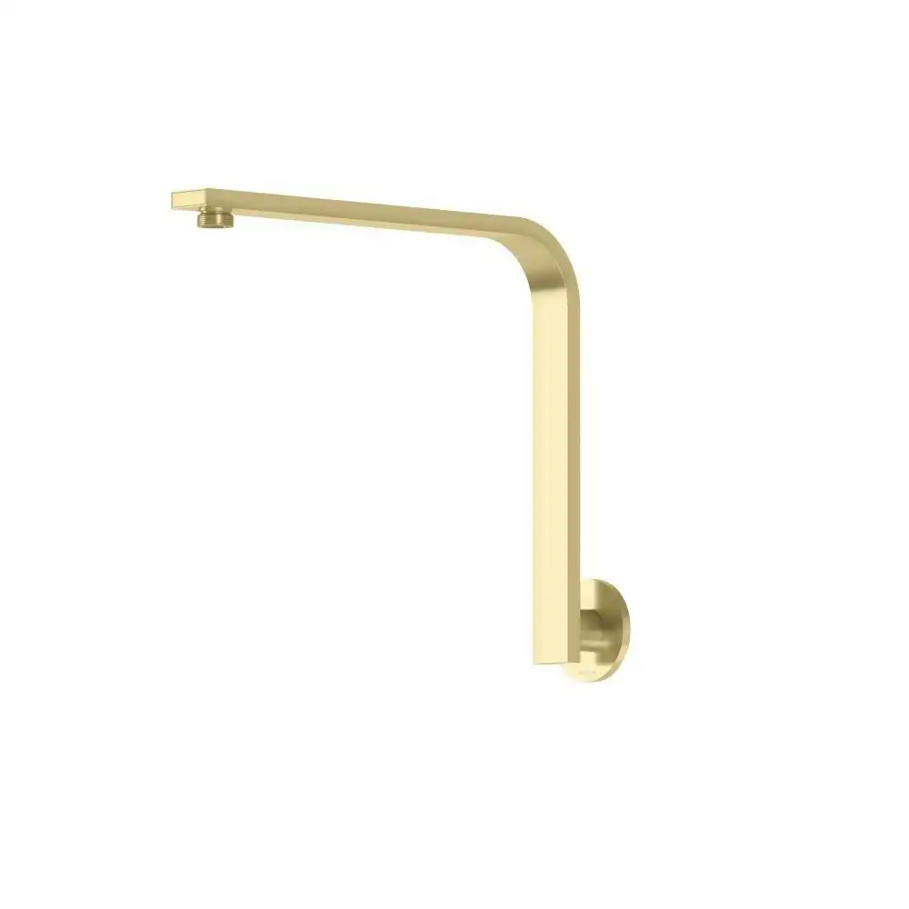 Phoenix Vivid Slimline Hi Rise Shower Arm Round Plate Brushed Gold VS6000-12