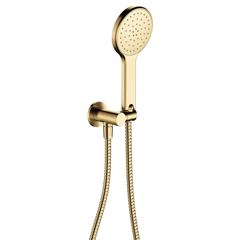 Fienza Kaya Hand Shower Round Plate Urban Brass 433201UB