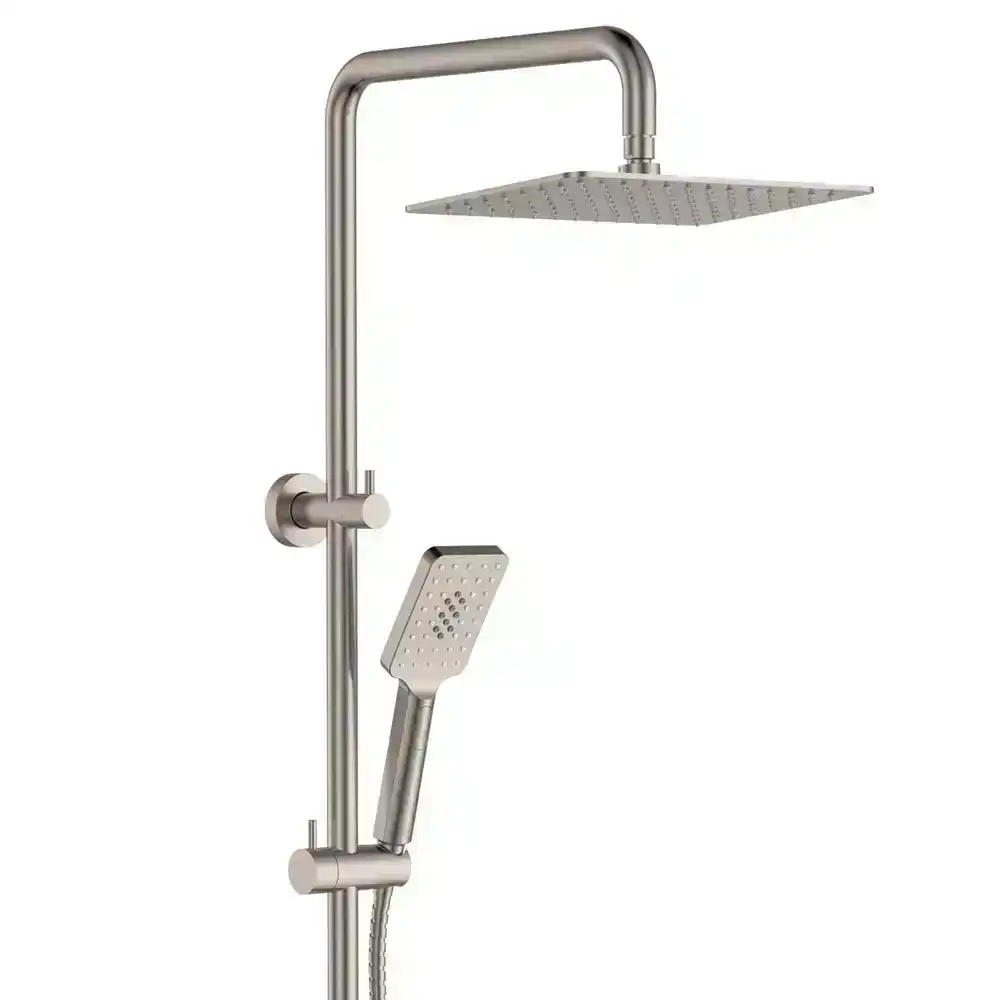 Fienza Tono Twin Shower Brushed Nickel 455116BN