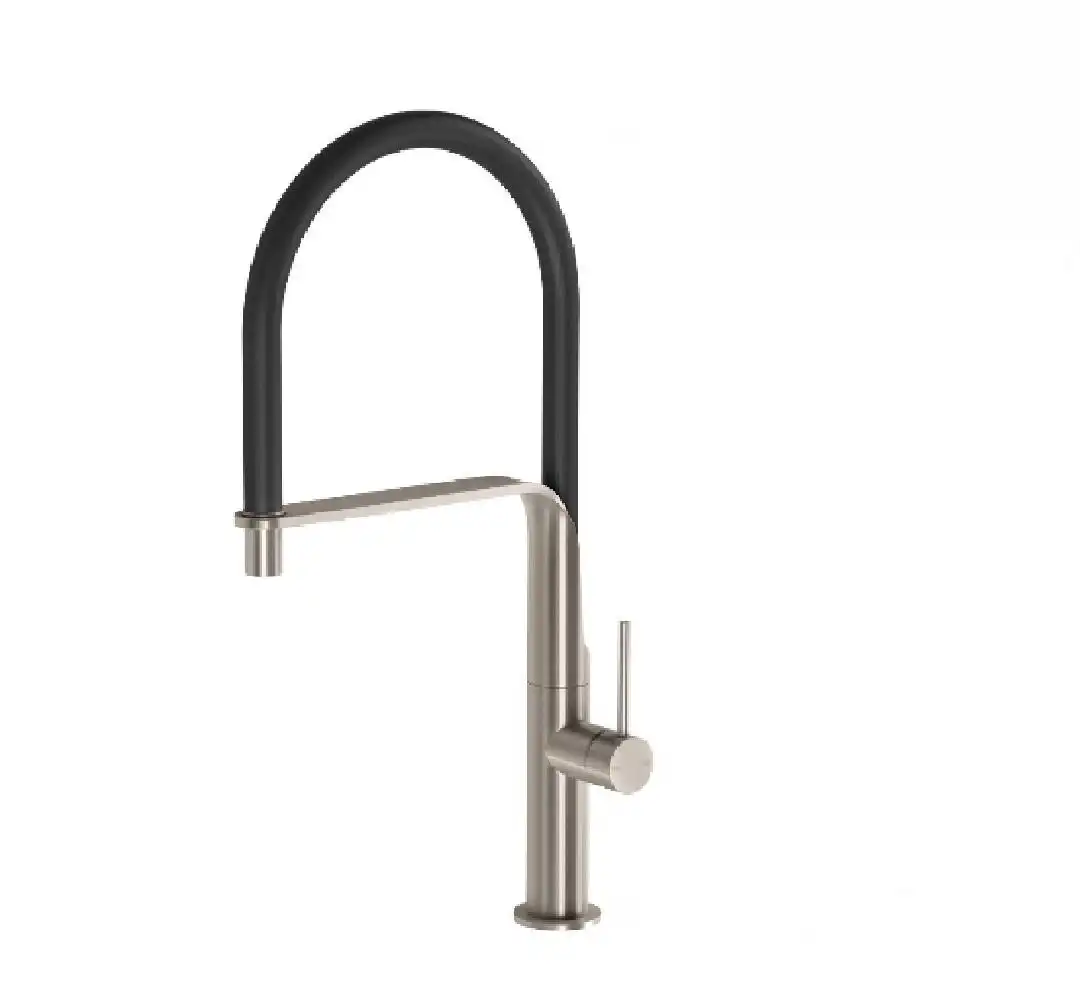 Phoenix Vido flexible hose sink mixer brushed nickel 113-7110-40