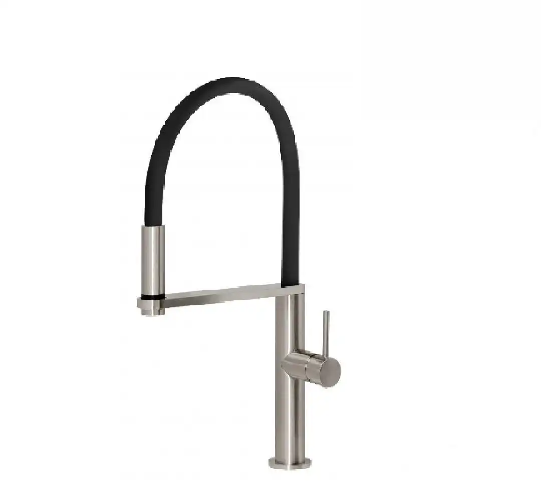 Phoenix Blix Flexible hose sink mixer round  brushed nickel 10473100BN