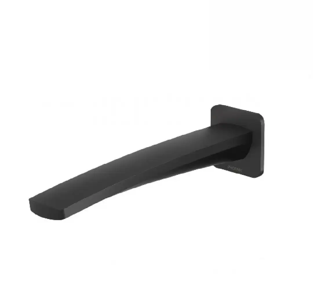 Phoenix Mekko Bath Outlet 200mm Matte Black 115-7620-10