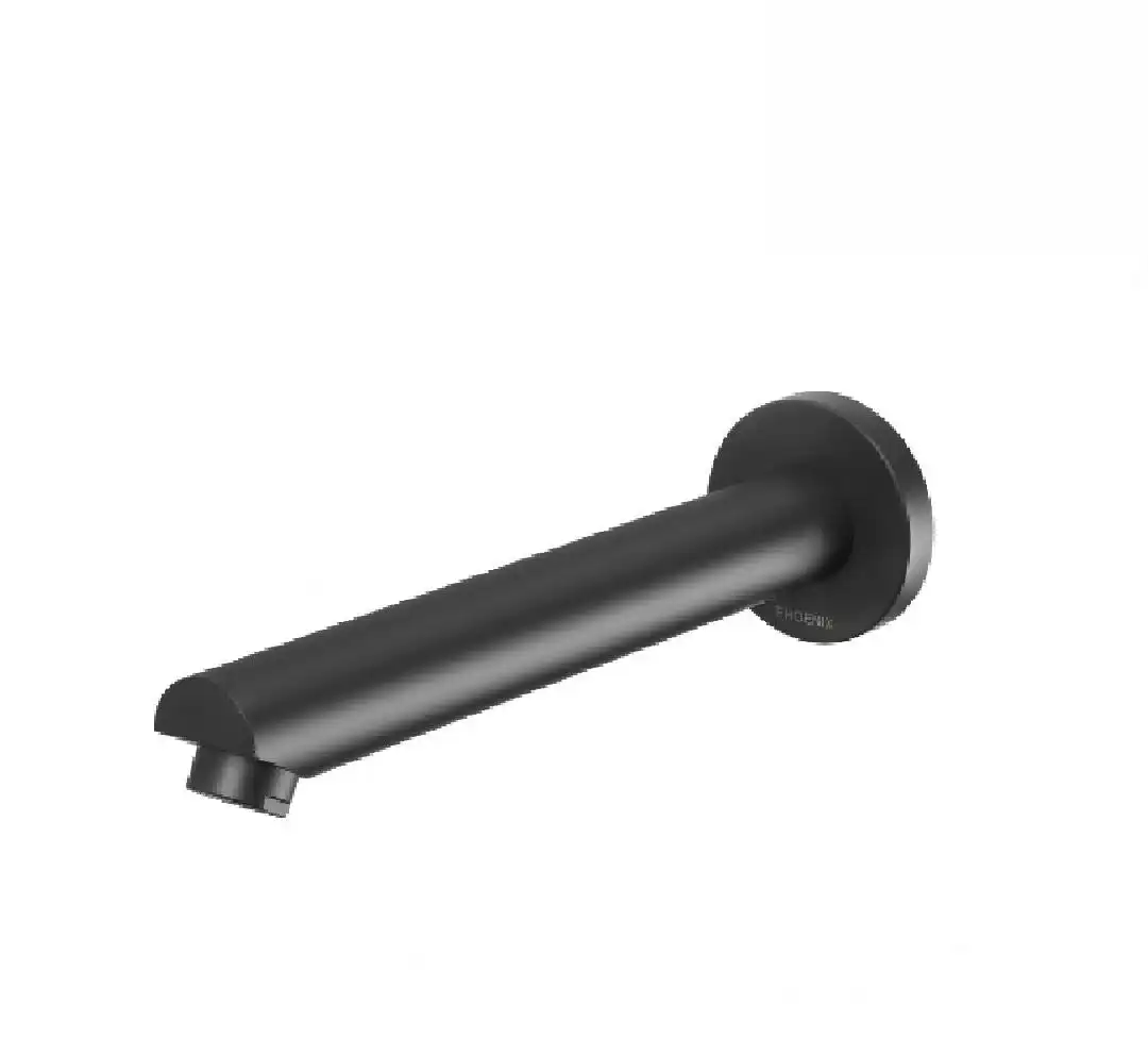 Phoenix Pina Bath Outlet 180mm Matte Black 153-7620-10