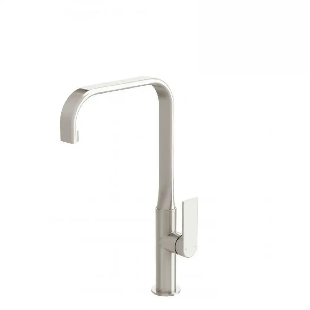 Phoenix Teel Sink Mixer 200mm Squareline Brushed Nickel 118-7300-40