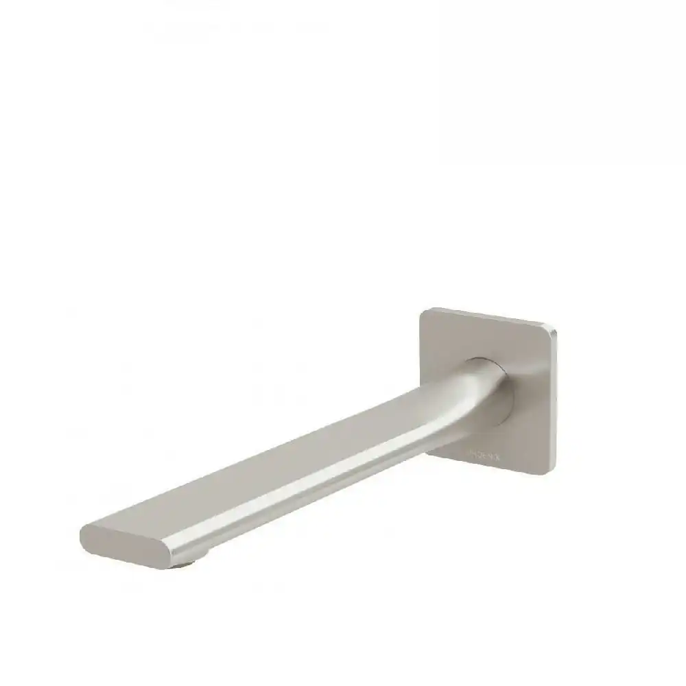 Phoenix Teel Wall Basin Outlet 200mm Brushed Nickel 118-7610-40