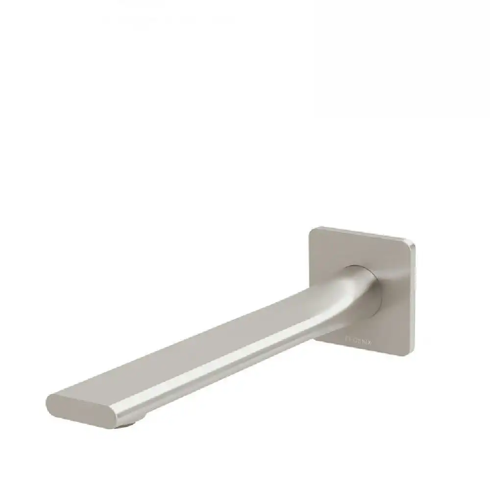 Phoenix Teel Wall Bath Outlet 200mm Brushed Nickel 118-7620-40