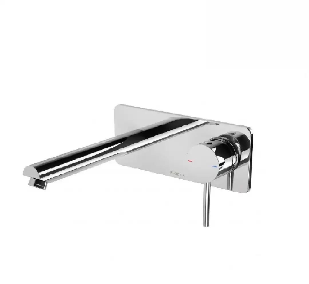 Phoenix Pina Wall Basin/ Bath Mixer Set 200mm Chrome 153-7812-00 + 150-7811-00