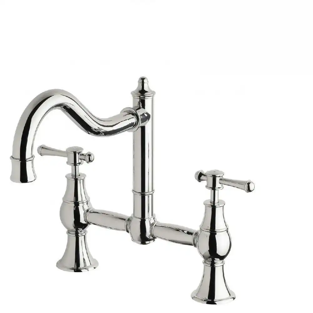 Phoenix Nostalgia Lever Exposed Sink Set Shepherds Crook Chrome NS135 CHR