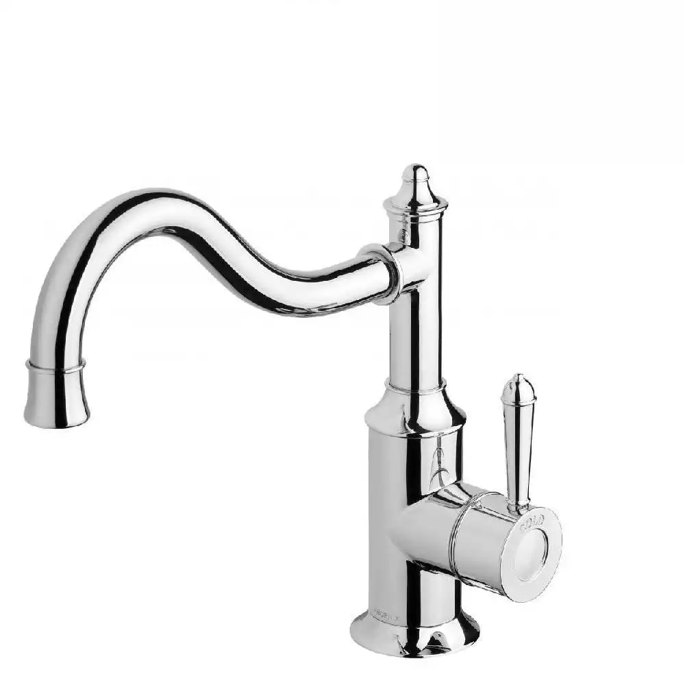 Phoenix Nostalgia Sink Mixer 220mm Shepherds Crook Chrome NS738 CHR