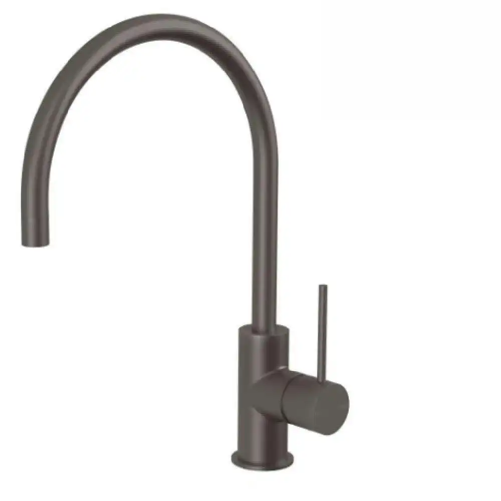 Phoenix Vivid Slimline Sink Mixer 220mm Gooseneck Gun Metal VS733 GM