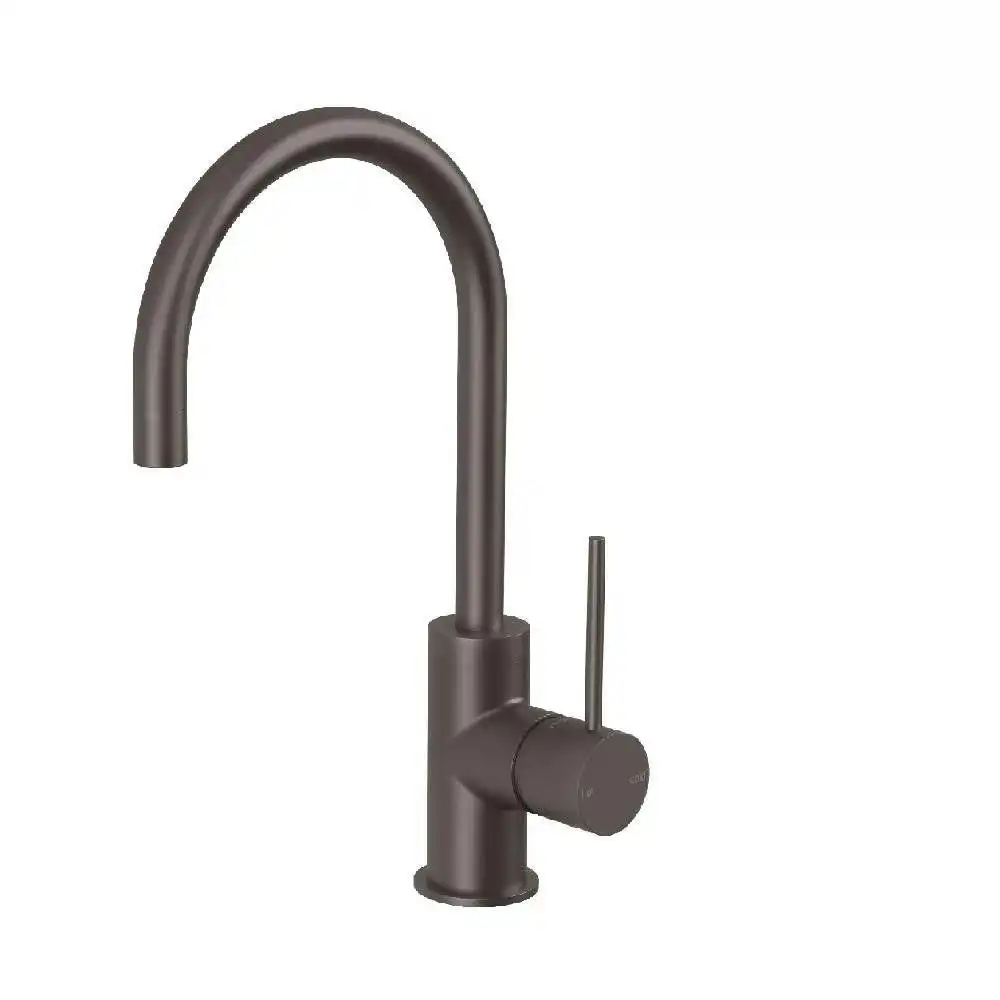 Phoenix Vivid Slimline Sink Mixer 160mm Gooseneck Gun Metal VS735 GM