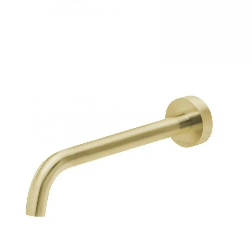 Phoenix Vivid Slimline Wall Basin Outlet 230mm Curved Brushed Gold VS7630-12