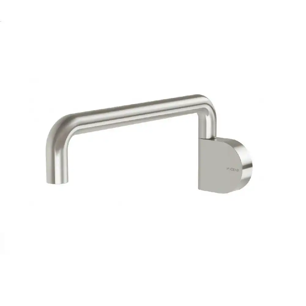 Phoenix Designer Swivel Bath Outlet 230mm Round Brushed Nickel 121-0880-40