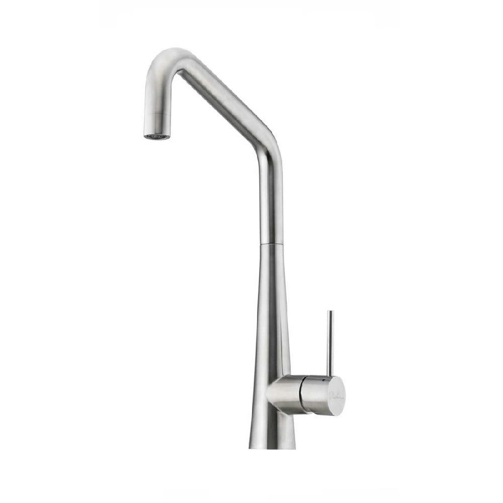 Oliveri Essente Square Gooseneck Sink Mixer Stainless Steel SS2570