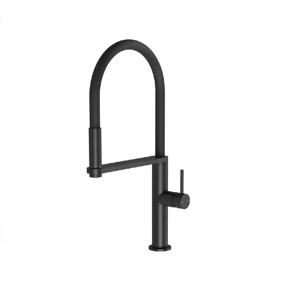 Phoenix Blix Flexible Hose Sink Mixer Round Matte Black 10473100MB