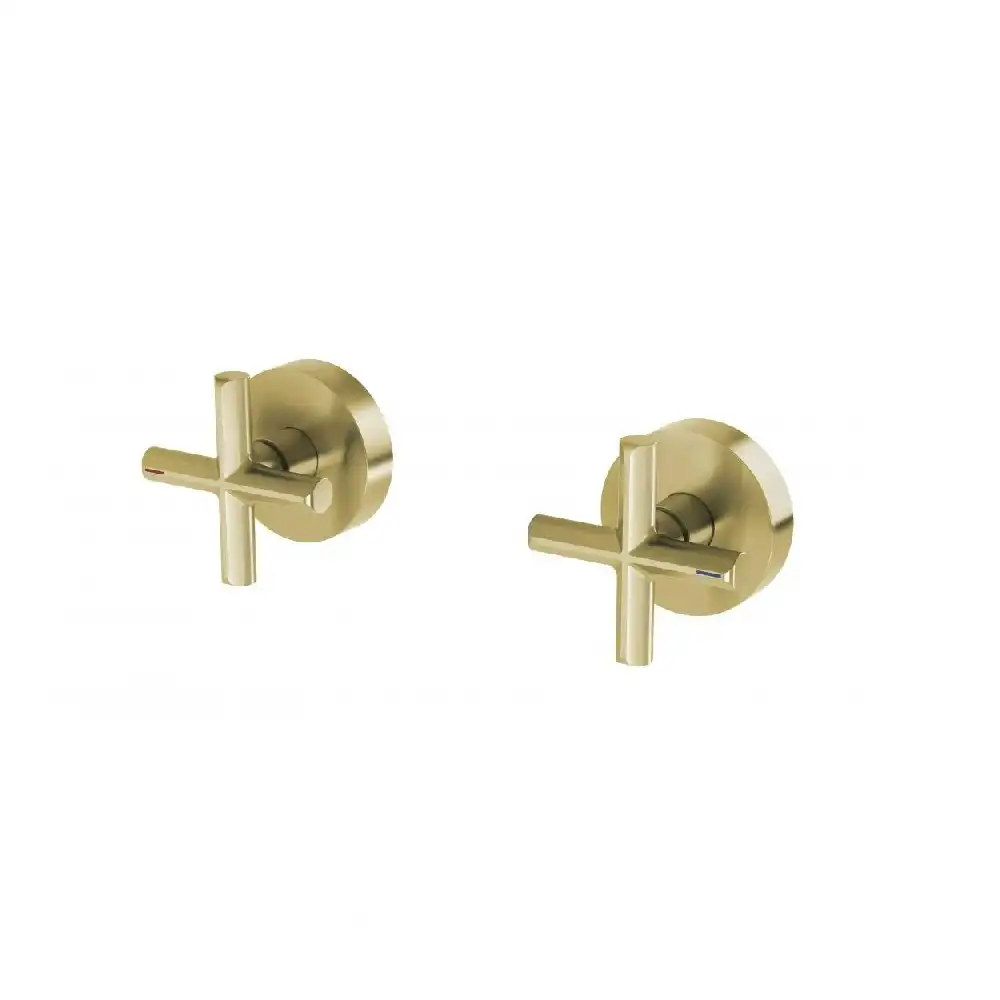 Phoenix Vivid Slimline Plus Wall Top Assemblies Brushed Gold 119-0600-12