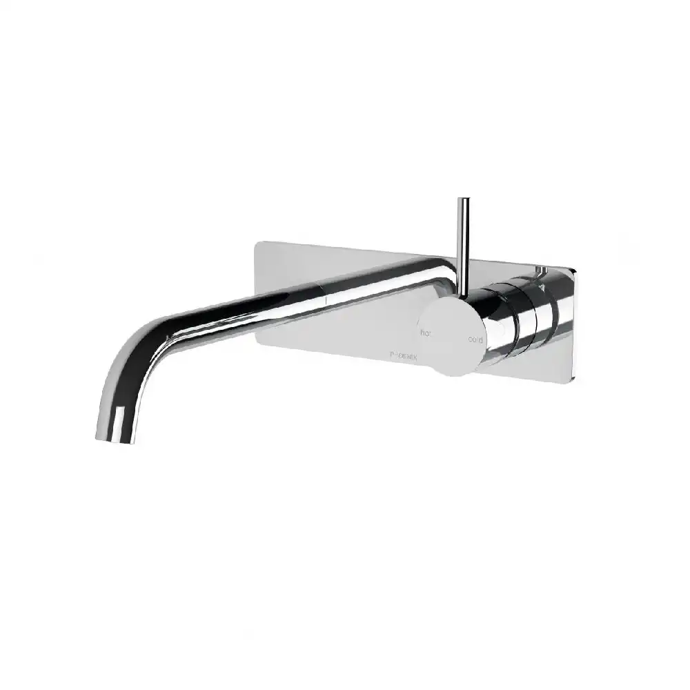 Phoenix Vivid Slimline Up Wall Basin/ Bath Mixer Set Chrome 112-7813-00