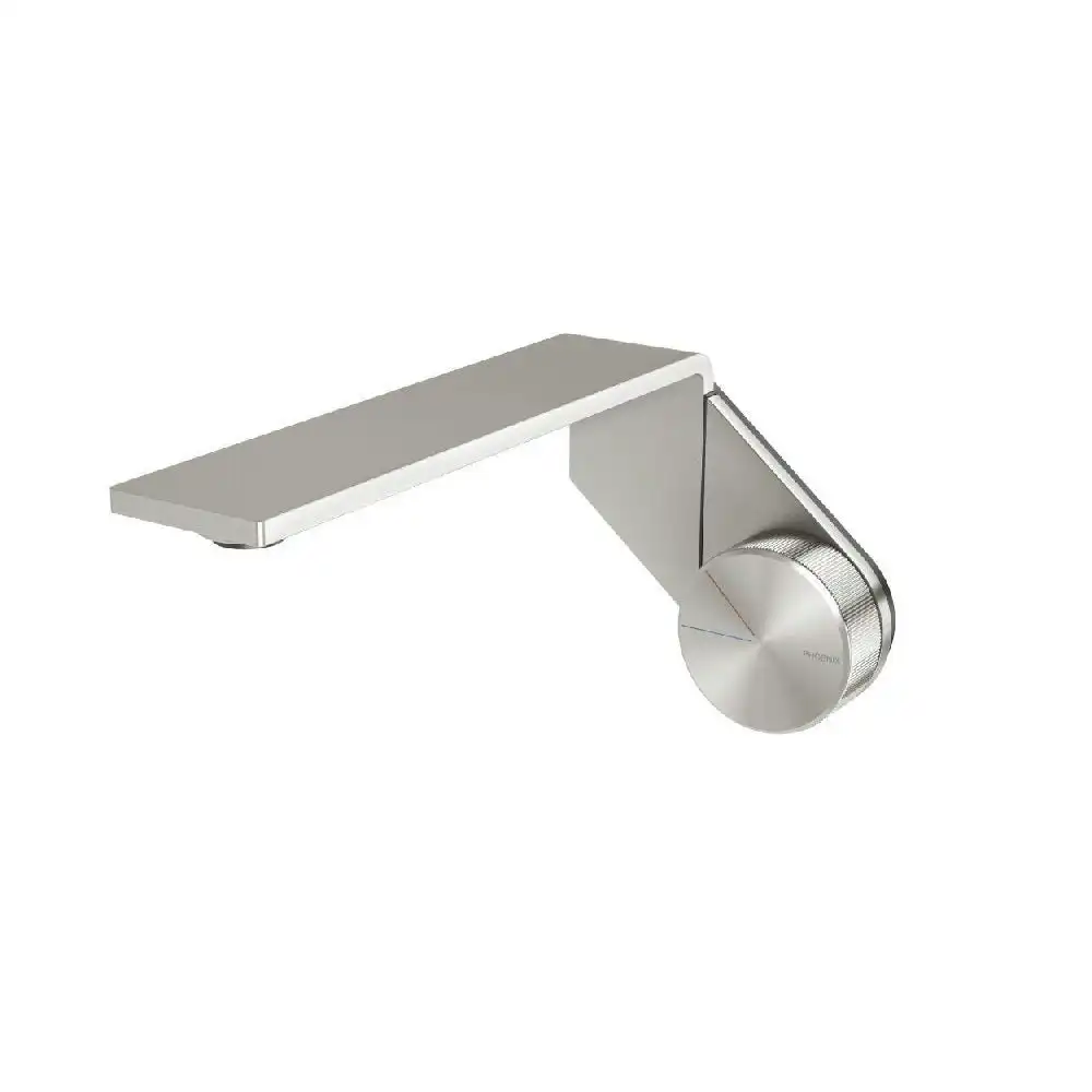 Phoenix Axia Wall Basin/Bath Mixer Set 200mm Brushed Nickel 117-7810-40