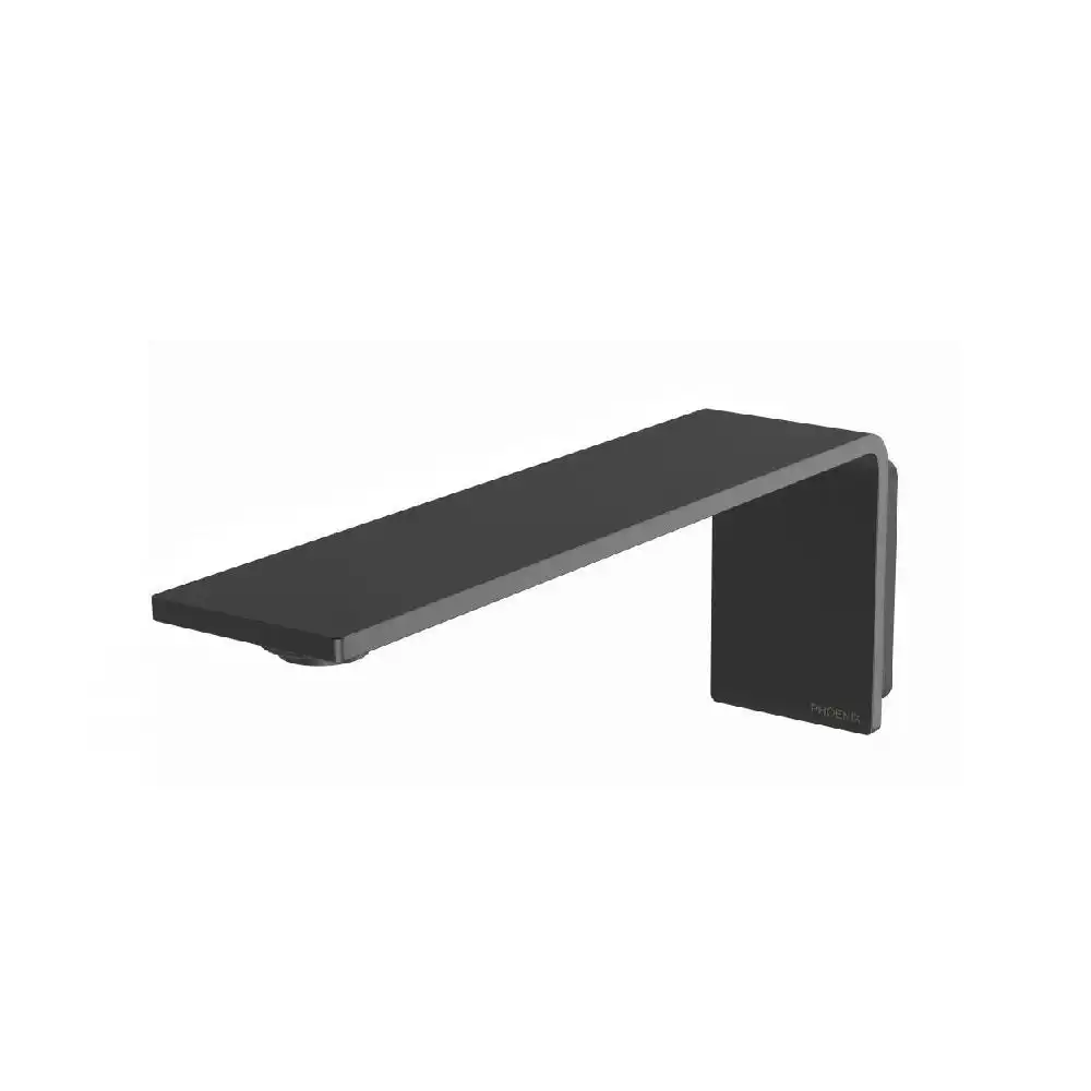 Phoenix Axia Wall Basin/Bath Outlet 200mm Matte Black 117-7610-10