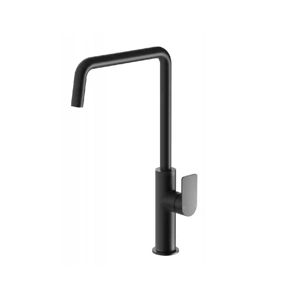 Phoenix Mekko Sink Mixer 190mm Squareline Matte Black 115-7300-10