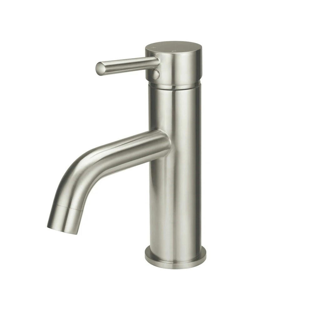 Meir Basin Mixer Round Curved - PVD Brushed Nickel MB03-PVDBN