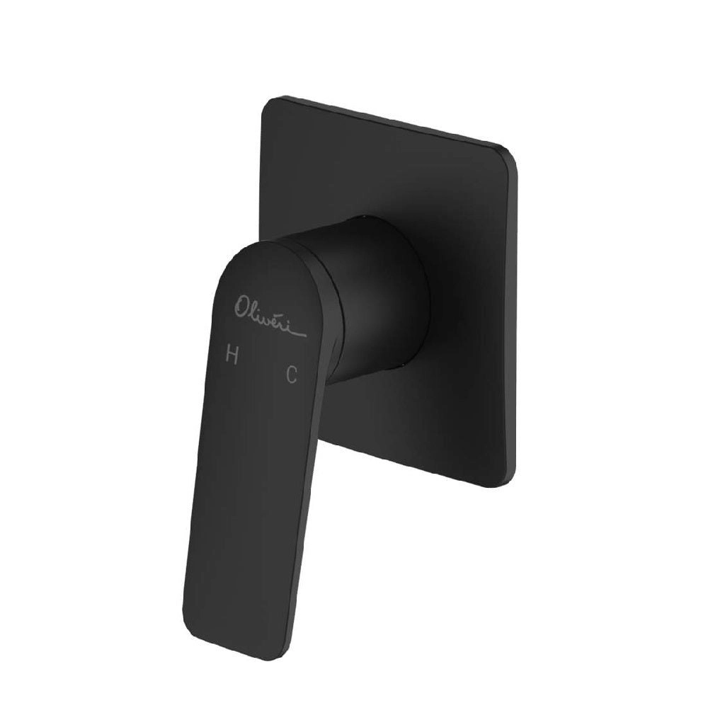 Oliveri Paris Wall Mixer Matte Black PA100516MB