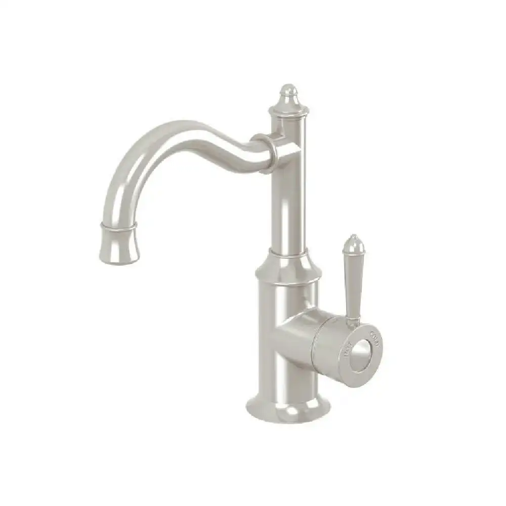 Phoenix Nostalgia Basin Mixer 160mm Shepherds Crook Brushed Nickel NS748-40