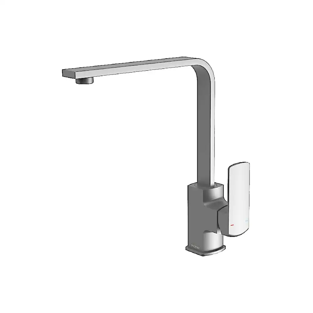 Phoenix Teva Sink Mixer 200mm Squareline Brushed Nickel 152-7340-40