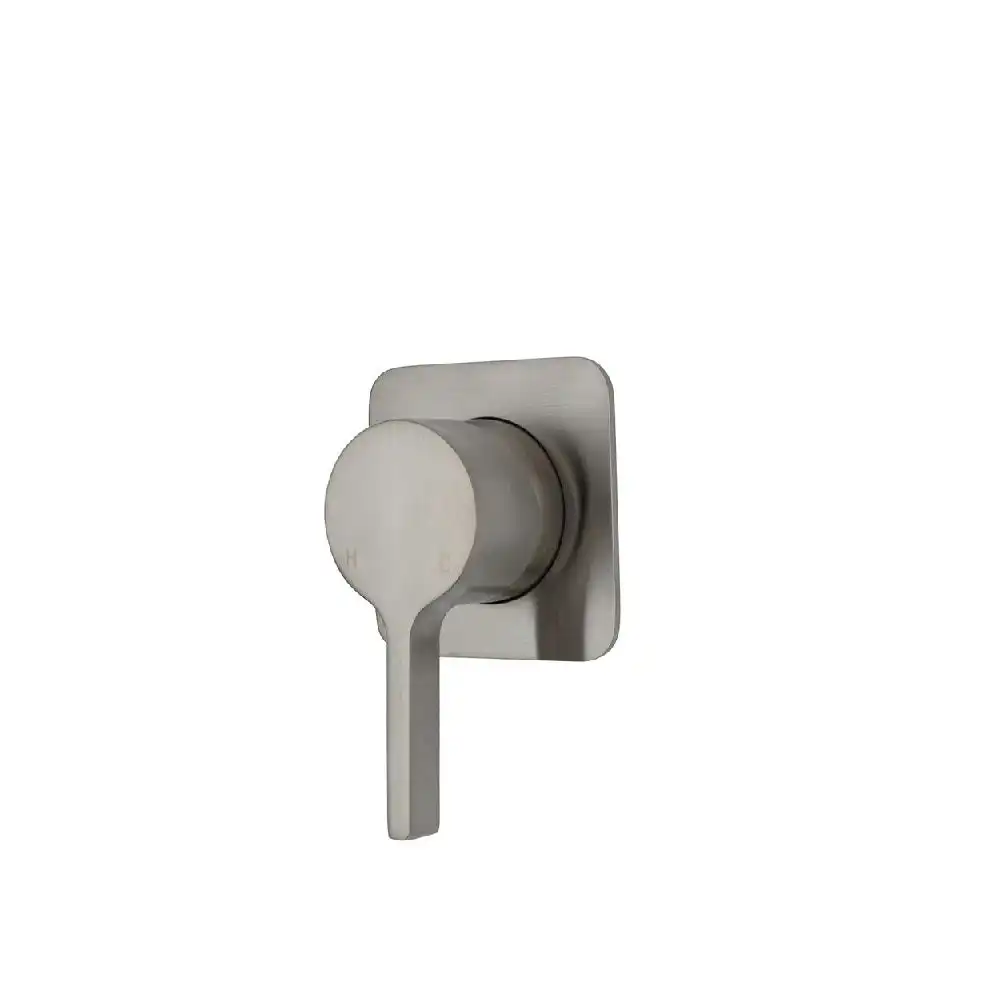 Fienza Sansa Wall Mixer Soft Square Plate Brushed Nickel 229101BN-2