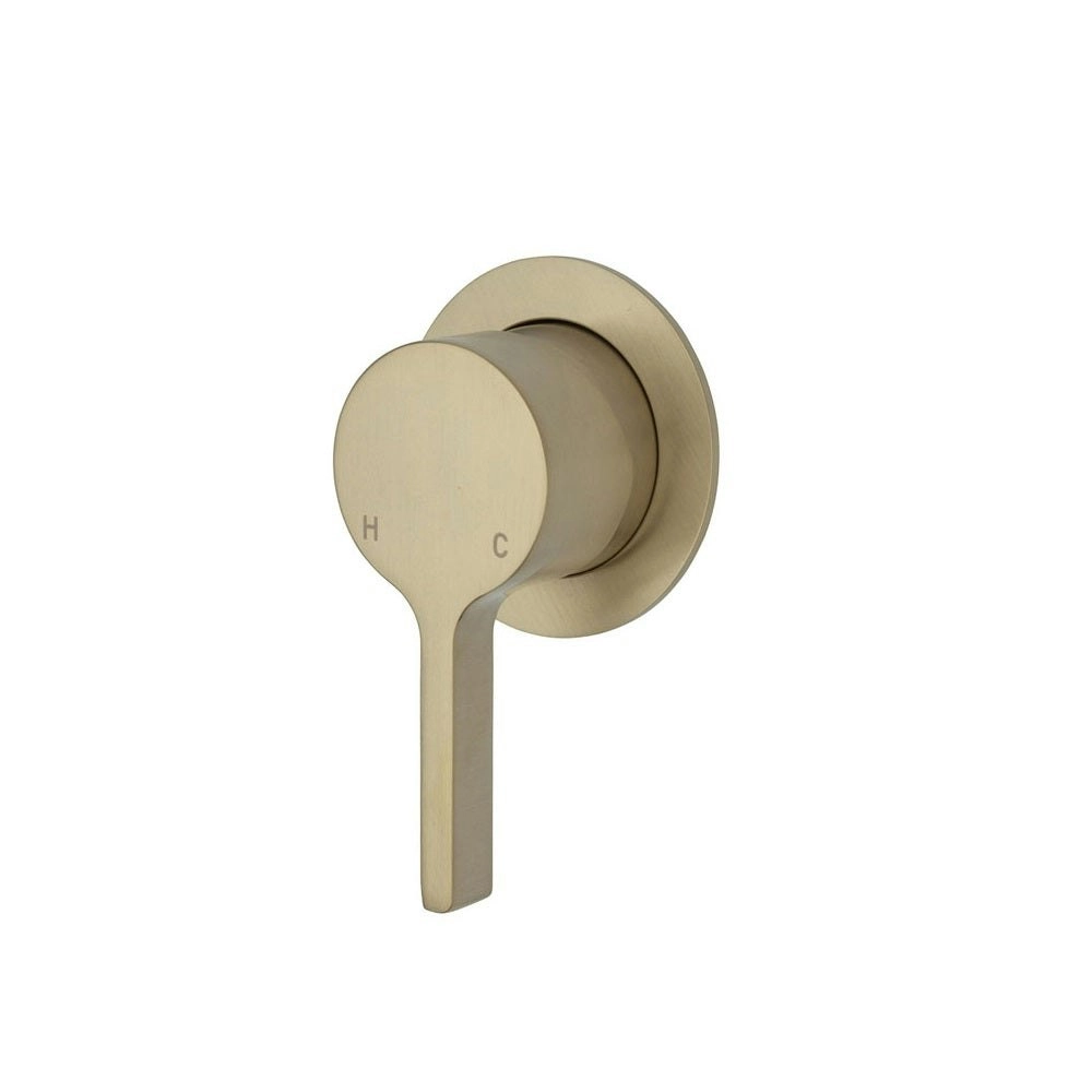 Fienza Sansa Wall Mixer Small Round Plate Urban Brass 229101UB