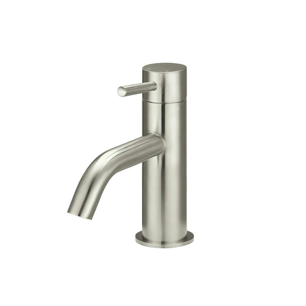 Meir Piccola Basin Mixer Tap Brushed Nickel MB03XS-PVDBN