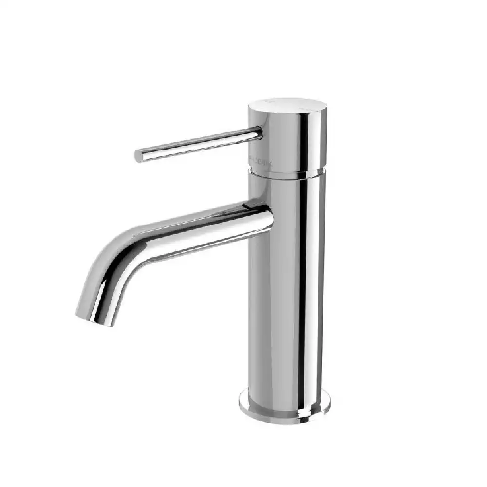 Phoenix Vivid Slimline Basin Mixer Curved Outlet Chrome VS7701-00