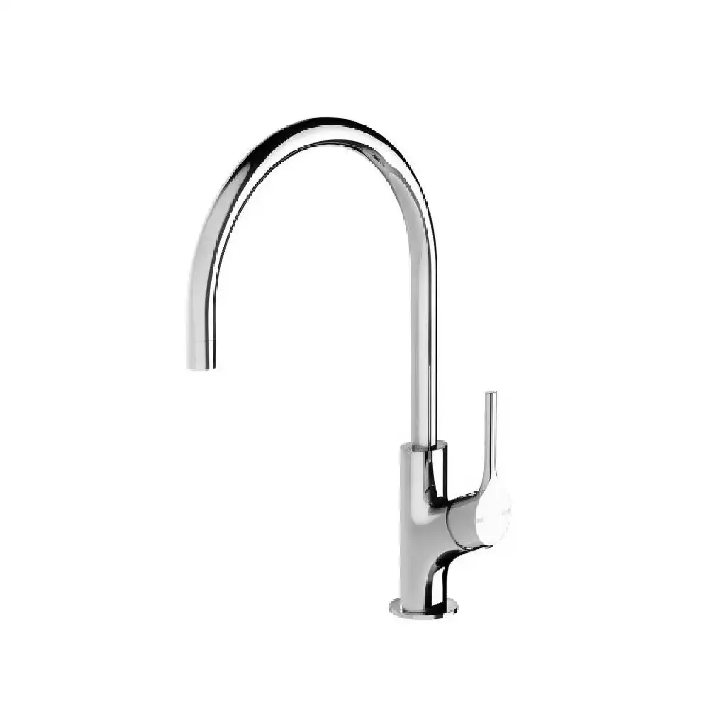 Phoenix Vivid Slimline Oval Sink Mixer 220mm Gooseneck Chrome VV733 CHR