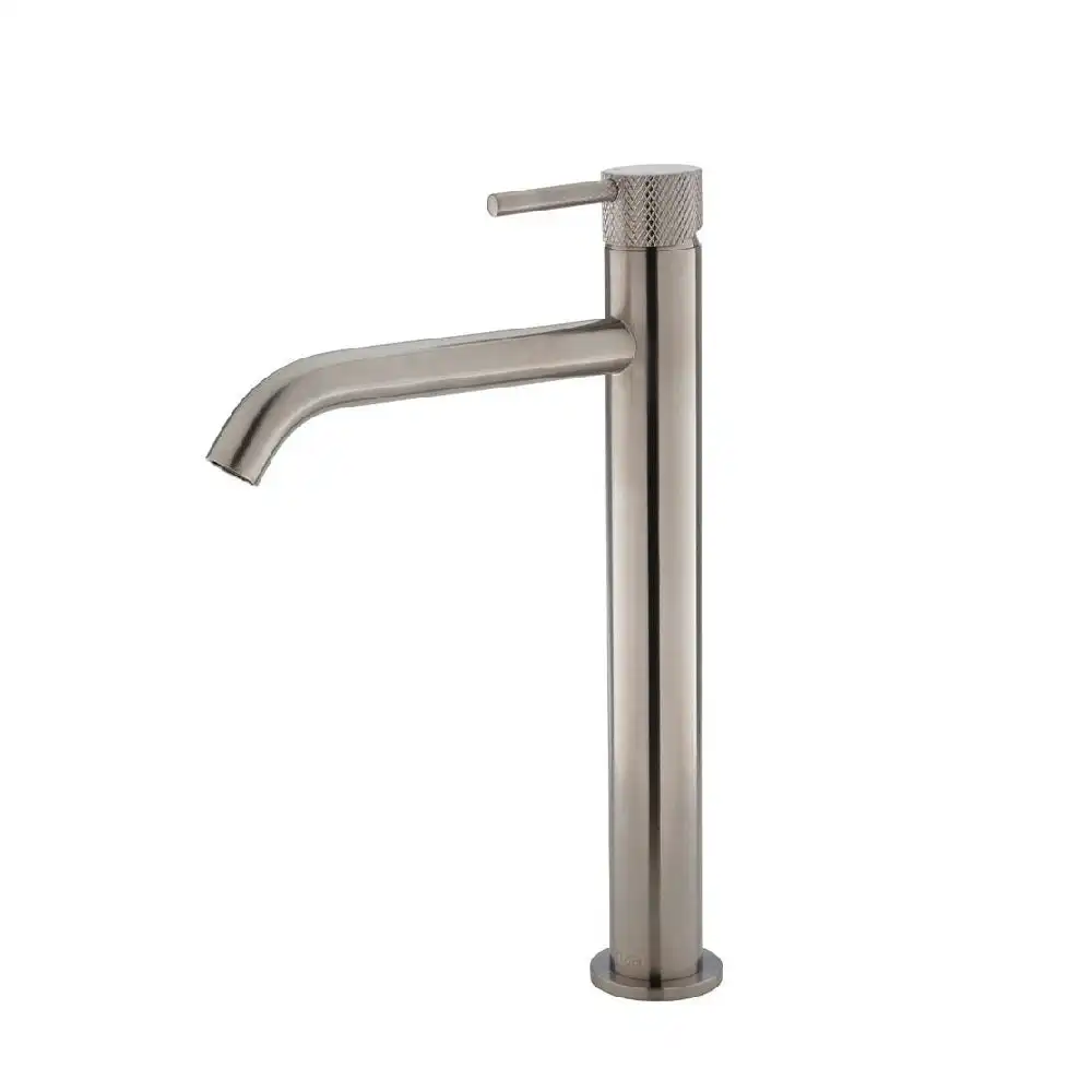 Fienza Axle Tall Basin Mixer Brushed Nickel 231107BN