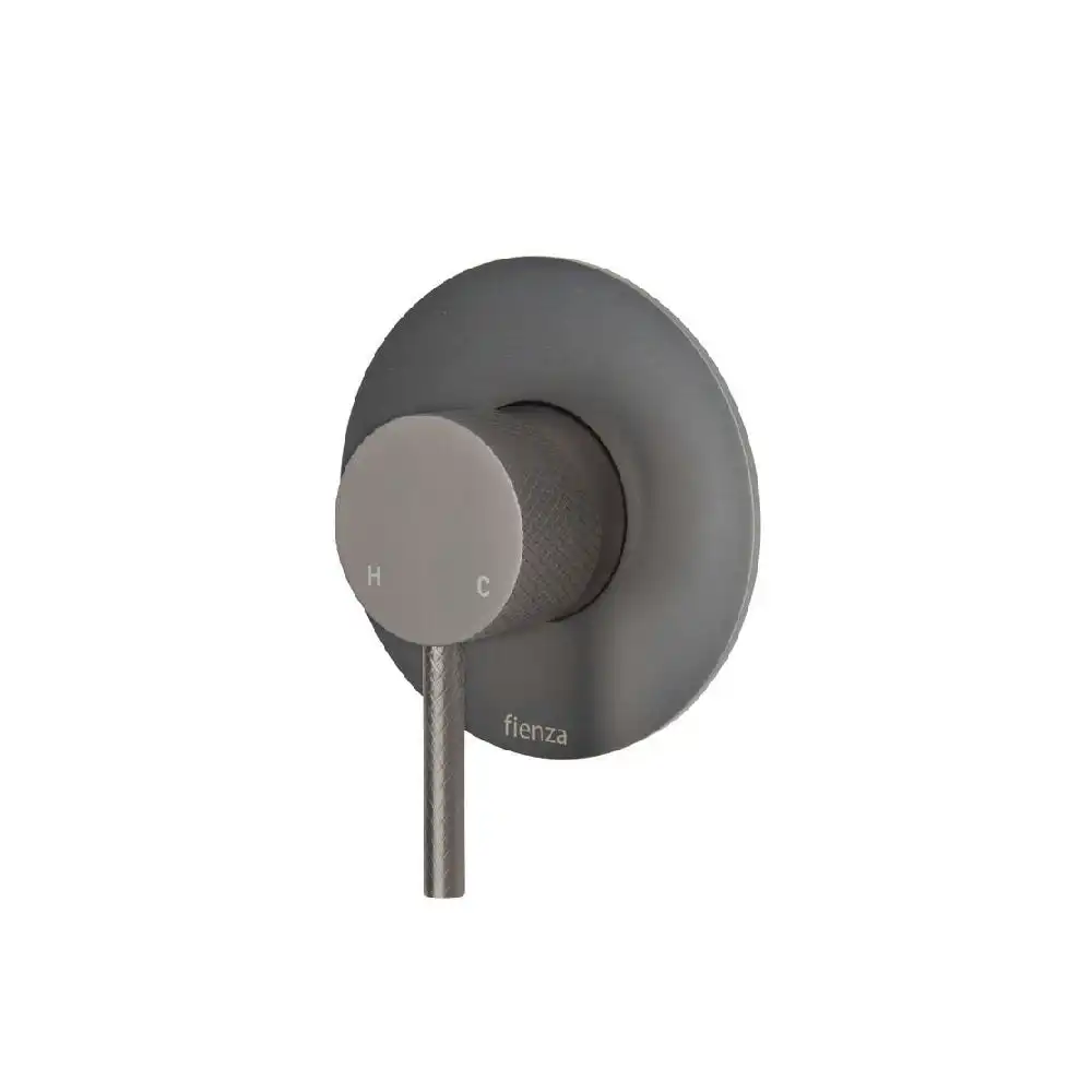 Fienza Axle Wall Mixer Large Round Plate Gun Metal 231101GM-3