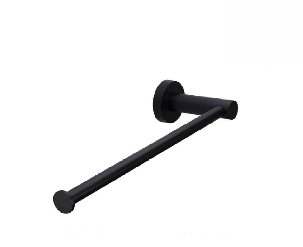 Meir Guest Towel Rail Round Matte Black MR05-R