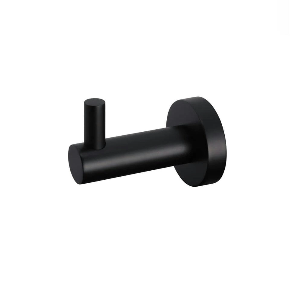 Meir Robe Hook Round Matte Black MR03-R