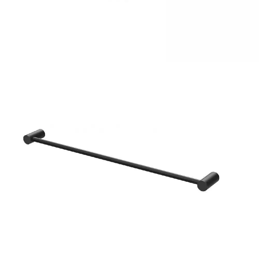 Phoenix Vivid Slimline Single Towel Rail 600mm Matte Black 111-8010-10