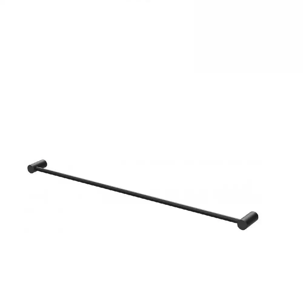 Phoenix Vivid Slimline Single Towel Rail 800mm Matte Black 111-8030-10