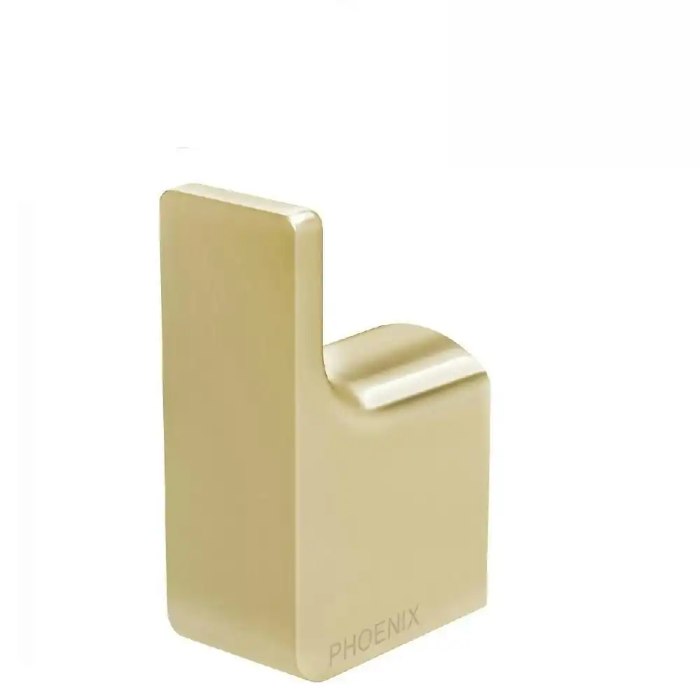 Phoenix Gloss Robe Hook Brushed Gold GS897-12