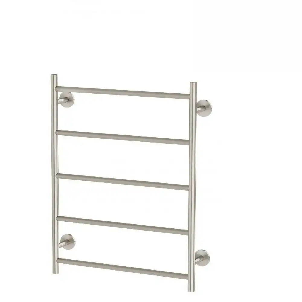 Phoenix Radii Towel Ladder 550 x 740mm Round Plate Brushed Nickel RA870 BN