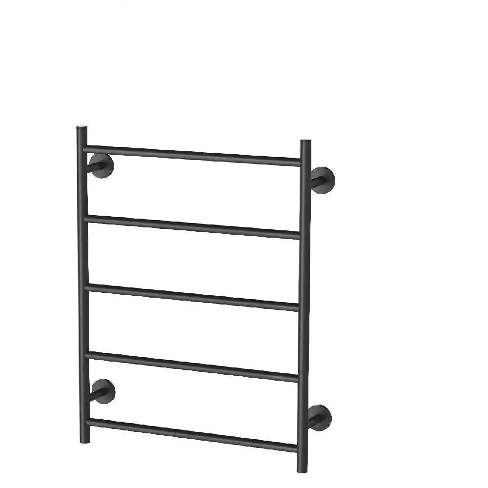 Phoenix Radii Towel Ladder 550 x 740mm Round Plate Matte Black RA870 MB